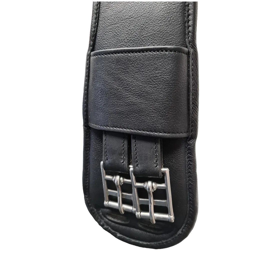 Capriole Leather Padded Anatomical Dressage Girth by Eque Vogue