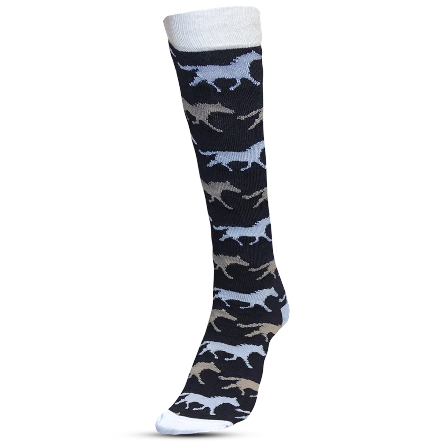 Equileisure Socks Knee High Horse by Eque Vogue