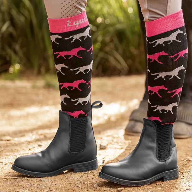 Equileisure Socks Knee High Horse by Eque Vogue