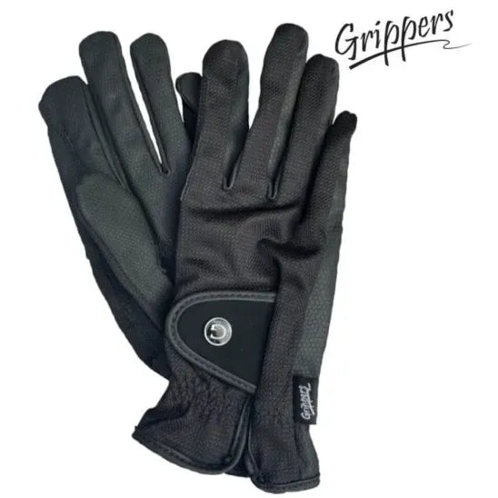 Grippers Cool Airmax Gloves Black by Eque Vogue