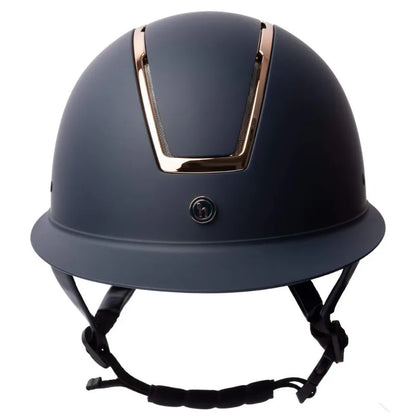 Atmos Metallic Helmet Gold Navy Back by Eque Vogue