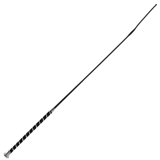Dressage Whip Silver Spiral Handle 100cm by Eque Vogue