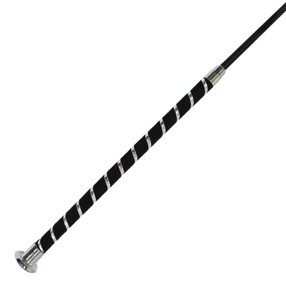 Dressage Whip with Silver Spiral Handle by Eque Vogue