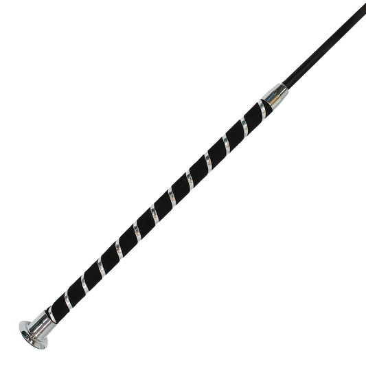 Dressage Whip with Silver Spiral Handle by Eque Vogue