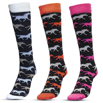 Equileisure Socks Knee High Horse by Eque Vogue