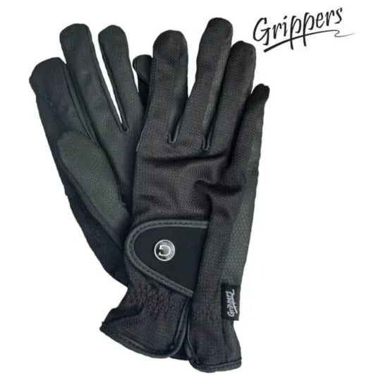 Grippers Cool Airmax Gloves Black by Eque Vogue