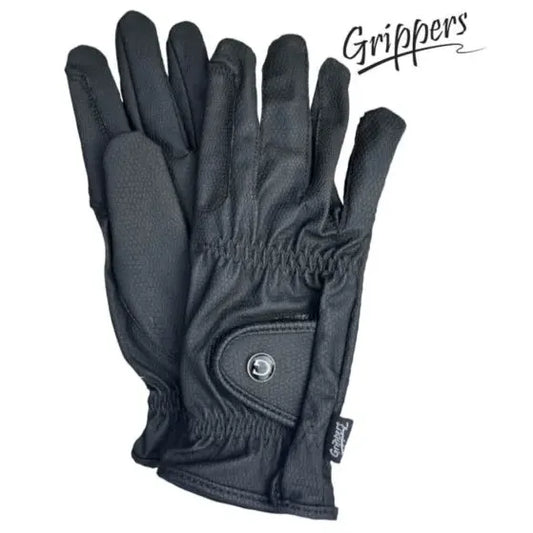 Grippers Show Gloves Black by Eque Vogue