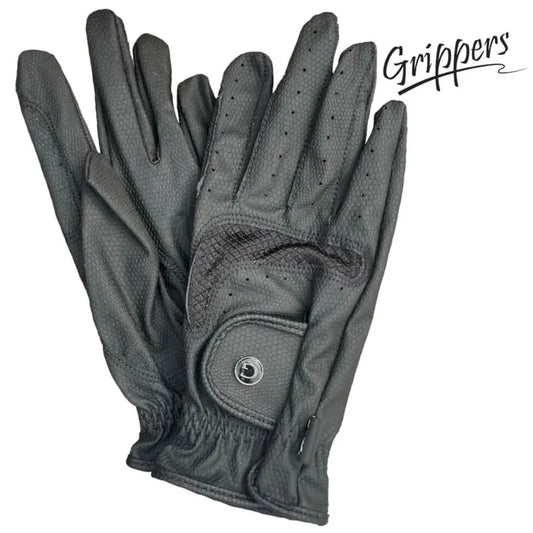 Grippers Show Gloves with Airmax Ventilation Black by Eque Vogue