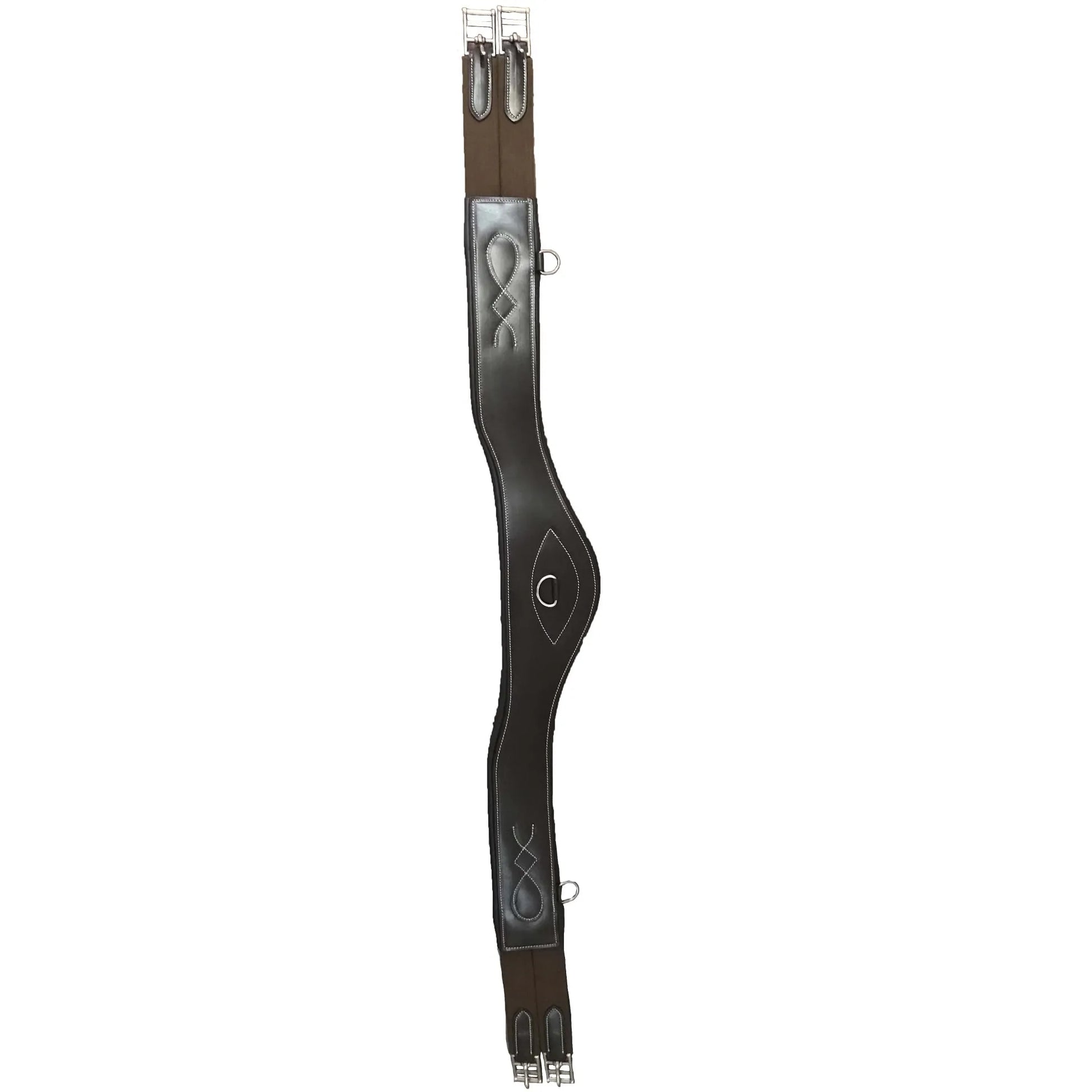 Indiana Anatomical Girth with both Side Elastic and Roller Buckle by Eque Vogue